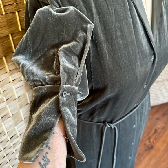 NWT grey velvet Lafayette 148 tunic / dress XL - Picture 5 of 15